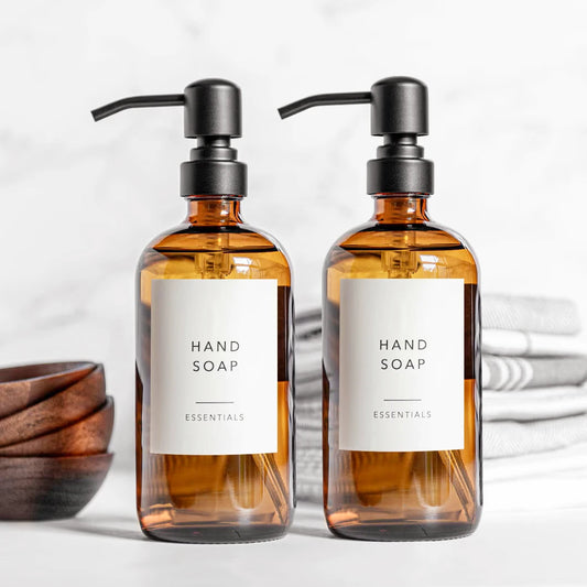 GLASS SOAP DISPENSER