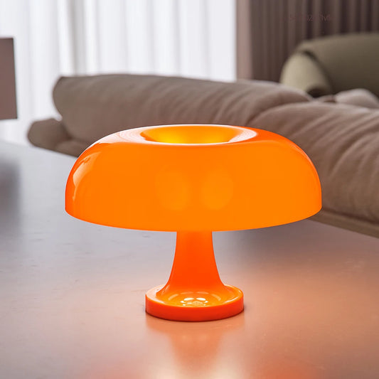 MUSHROOM LAMP ORANGE