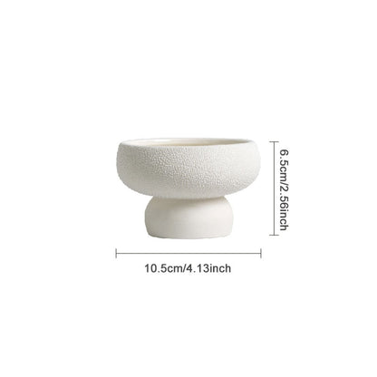 WHITE STRUCTURED BOWL