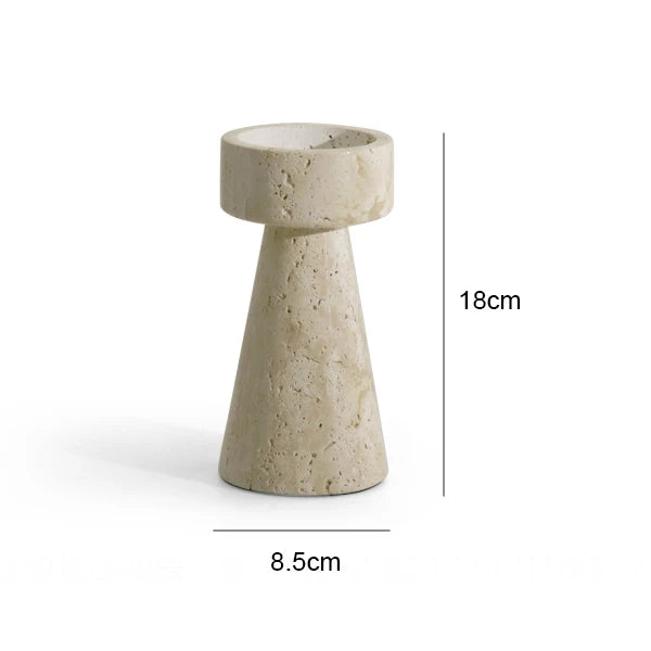 STONE CANDLE HOLDER