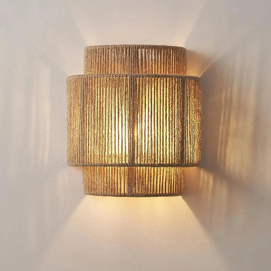 RATTAN WALL LIGHT