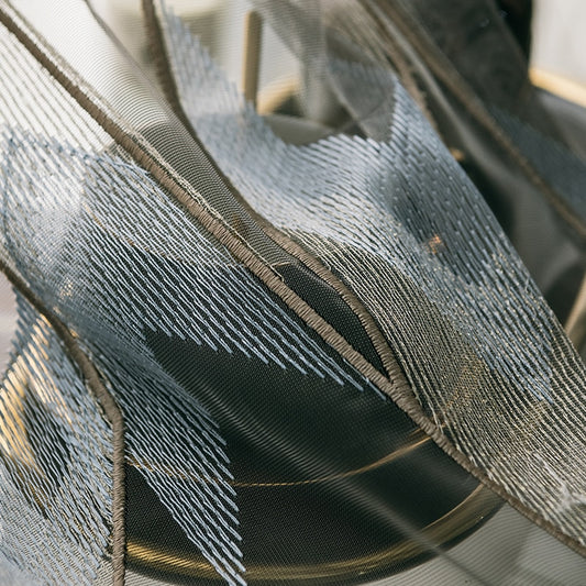 GREY TULLE CURTAIN - CASA PAPAYA | HOME