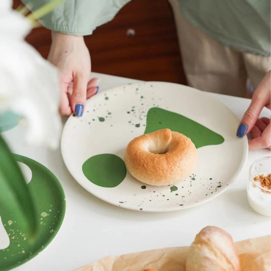 Green Design Bamboo Plate