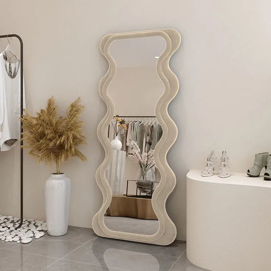 WAVY WHITE MIRROR