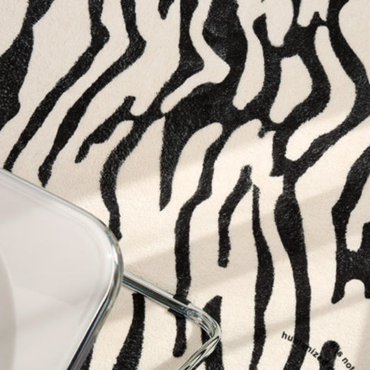 BLACK ZEBRA RUG