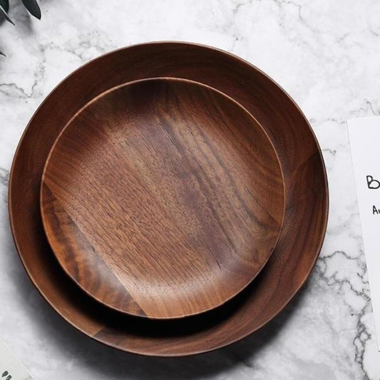 WALNUT WOOD PLATE - Casa Papaya