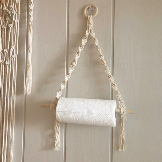 MACRAME ROLL HOLDER - Casa Papaya