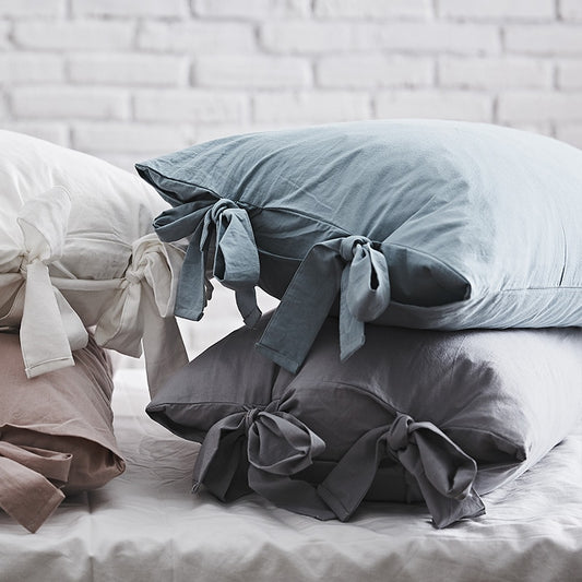 BOWKNOT PILLOW CASE - Casa Papaya