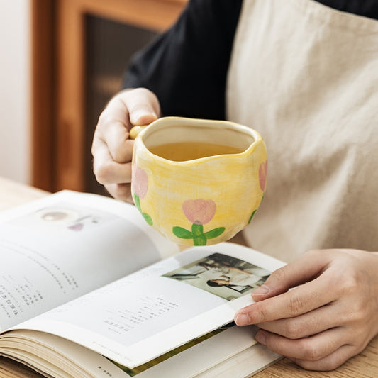 HAND PAINTED TULIP SET - CASA PAPAYA | HOME