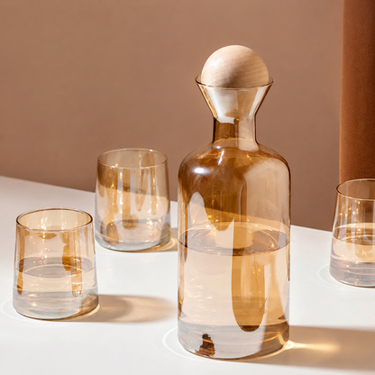 KETTLE & GLASES AMBER