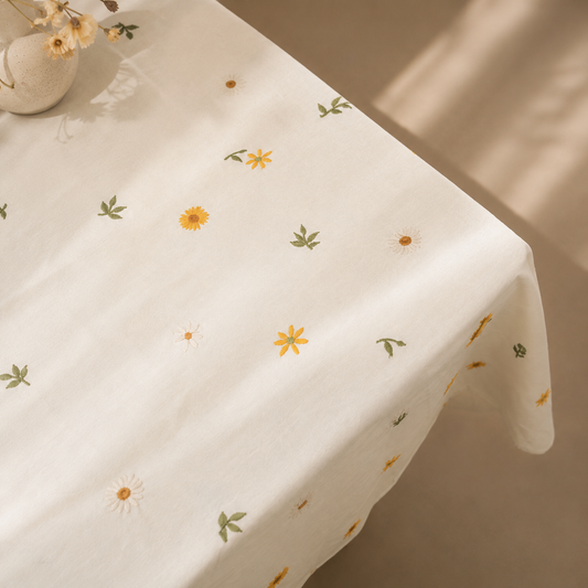 EMBROIDERY TABECLOTH SUNFLOWER