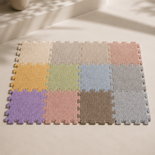 COLORED PUZZLE CARPET 10 PCS