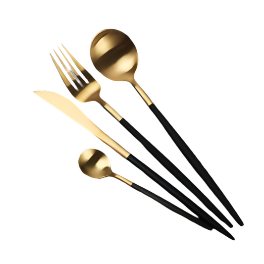 BLACK MATTE FLATWARE SET