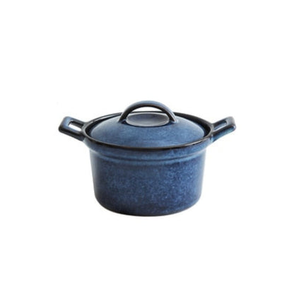 BLUE CERAMIC SOUP BOWL