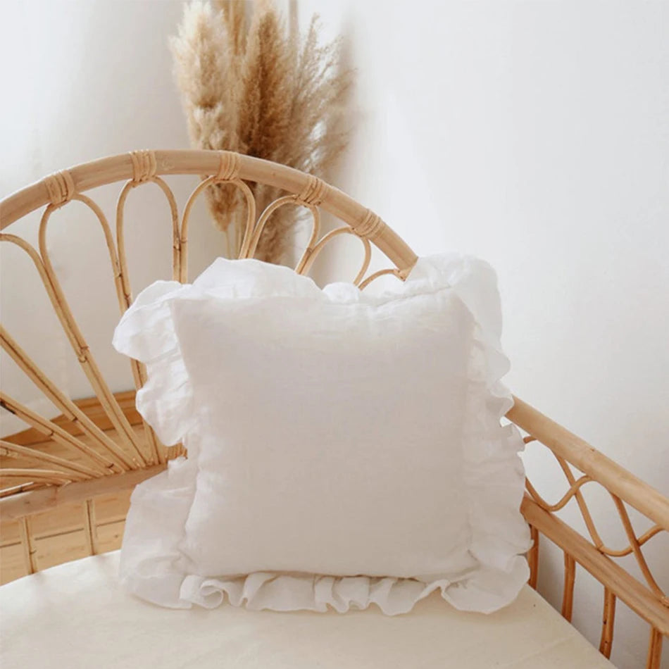 LINEN RUFFLE PILLOWS