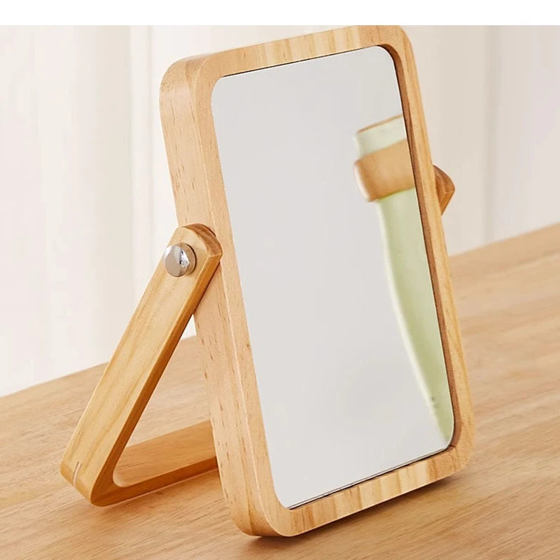 MIRROR WOOD FRAME LIGHT