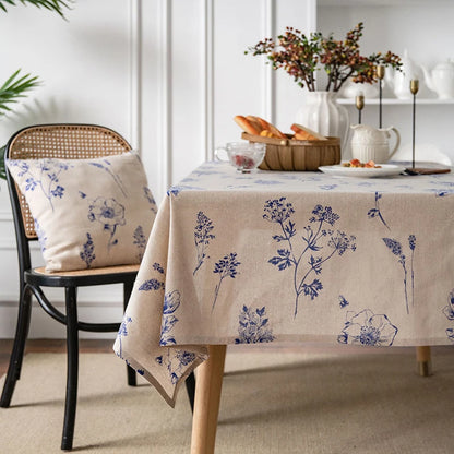 BLUE PRINT TABLECLOTH