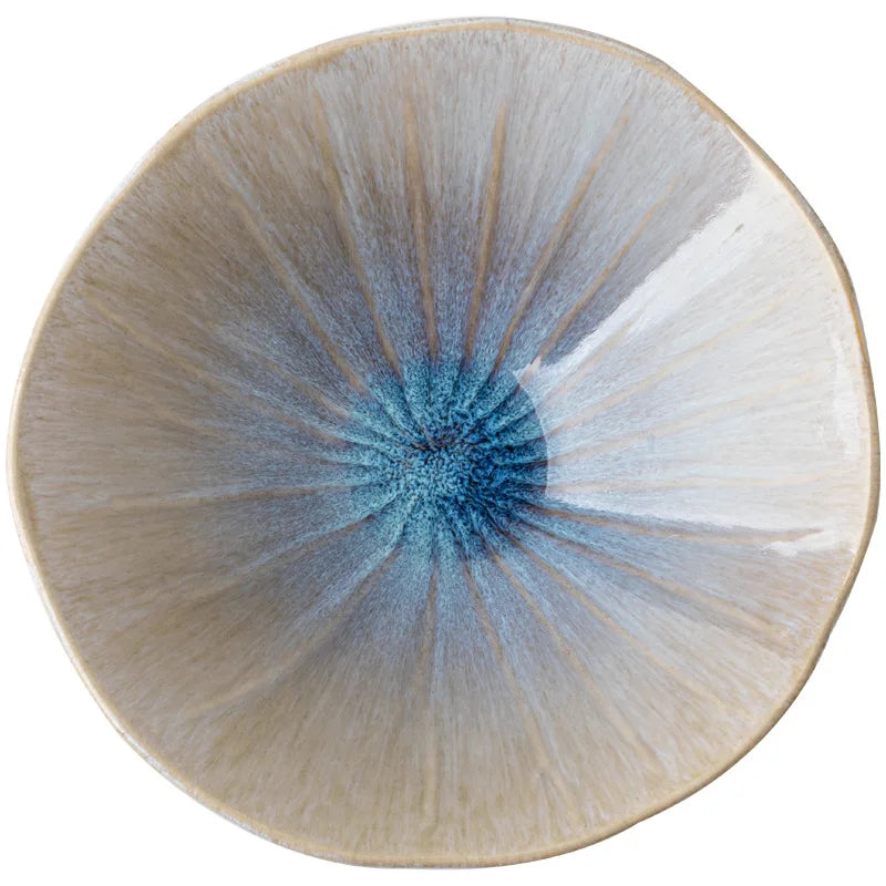 PEACOCK BLUE CERAMIC PLATE