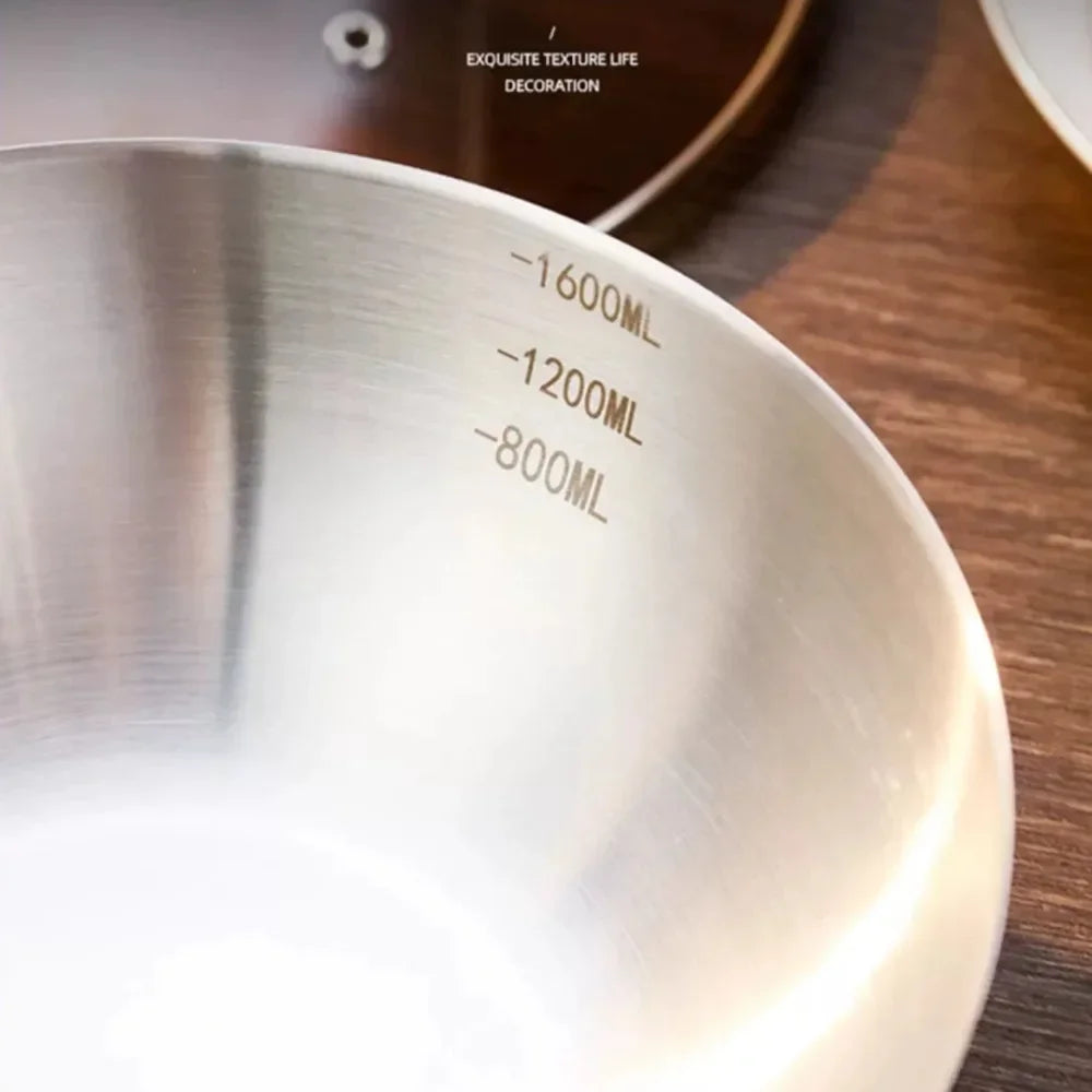 STEEL WOK WOOD