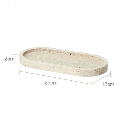 TRAVERTINE BATHROOM SET ROUND