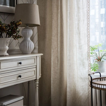 LINEN-LOOK CURTAIN TILL