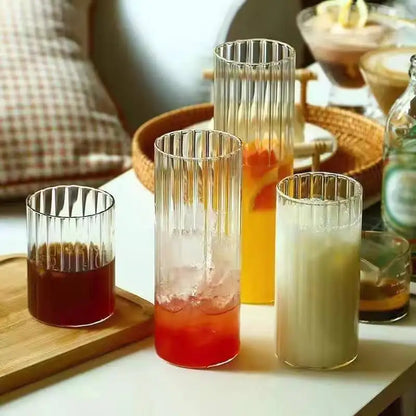 RIBBED GLASS CUP JOSI