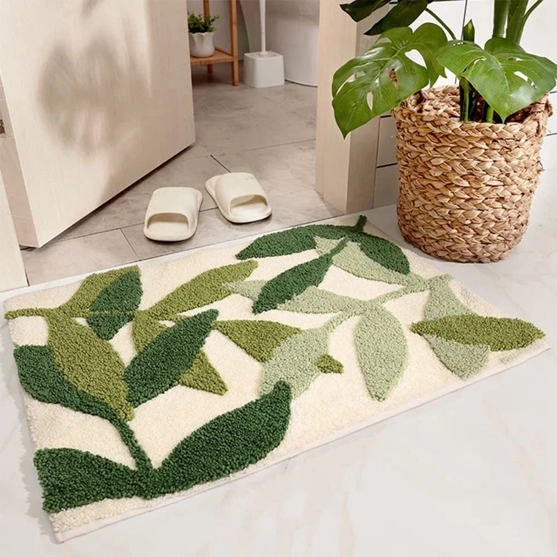 FLORAL BATH MAT