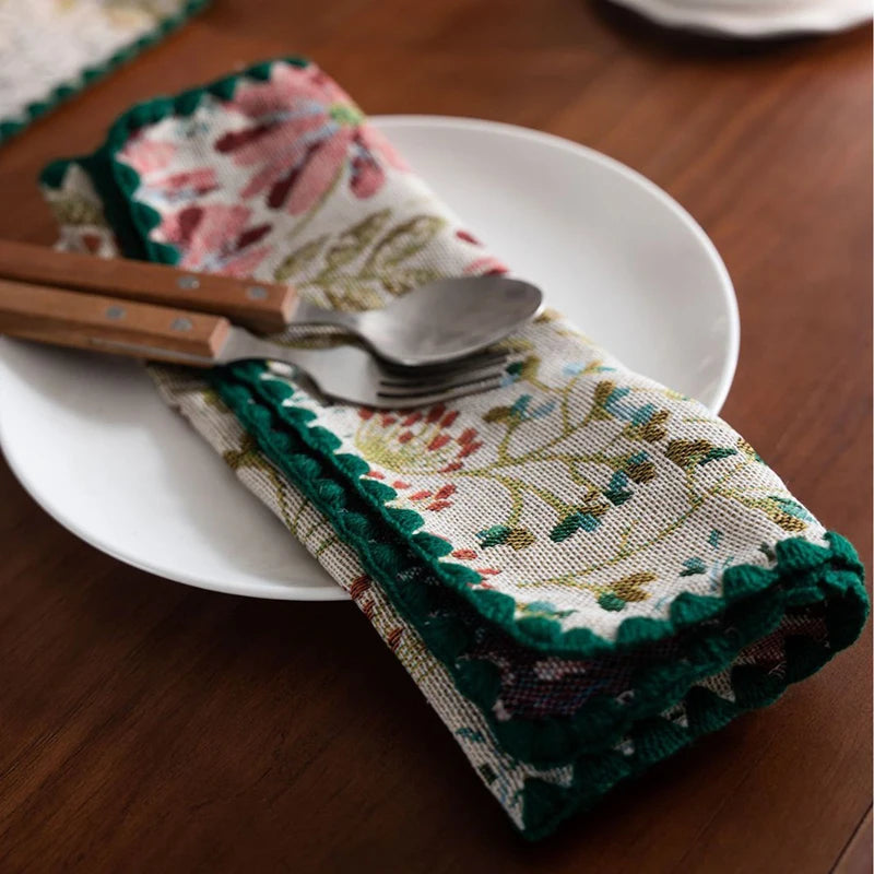 FLOWER TABLE MAT COLOUR 4 PCS