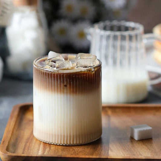 RIBBED GLASS CUP JOSI