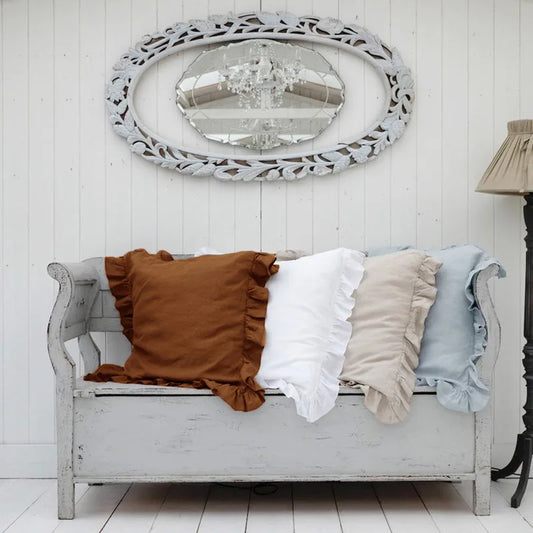LINEN RUFFLE PILLOWS