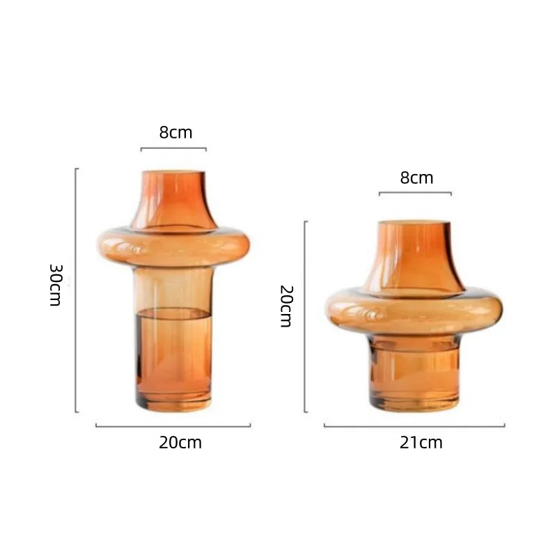 GLASS VASE SATURN