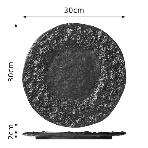 STONE DINING PLATE OBIO
