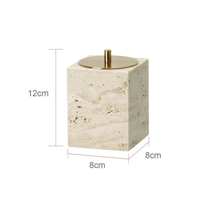 TRAVERTINE BATHROOM SET SQUARE