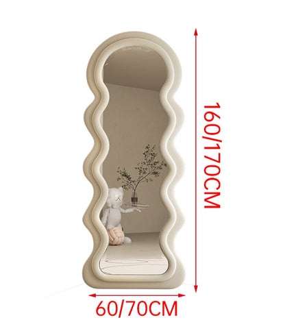 ORGANIC SHAPED WHITE MIRROR