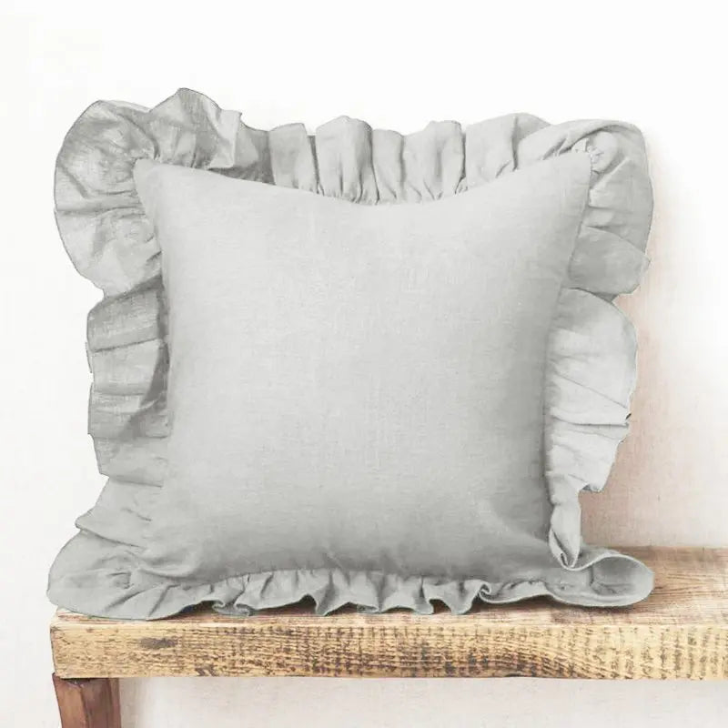 LINEN RUFFLE PILLOWS