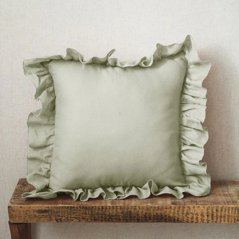 LINEN RUFFLE PILLOWS