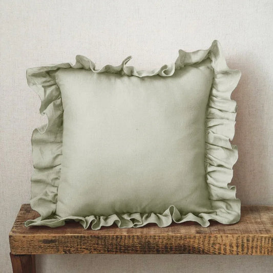 LINEN RUFFLE PILLOWS