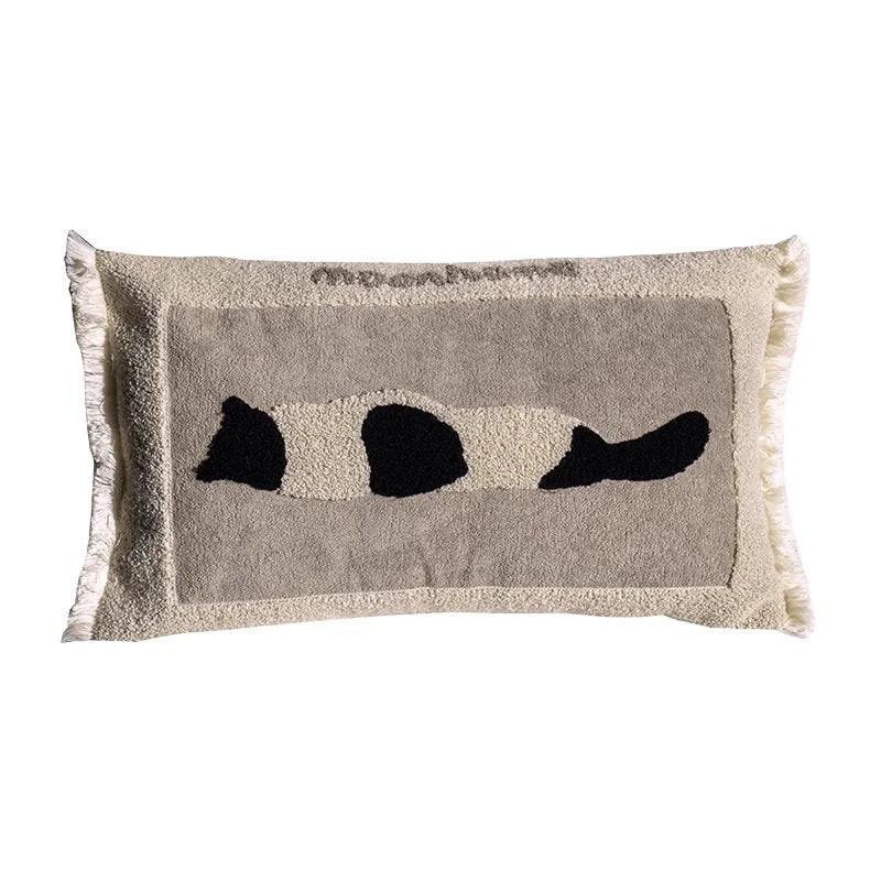 EMBROIDERY CAT PILLOW