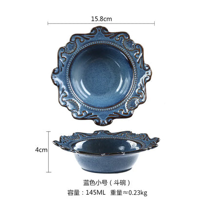 BLUE RELIEF BOWL