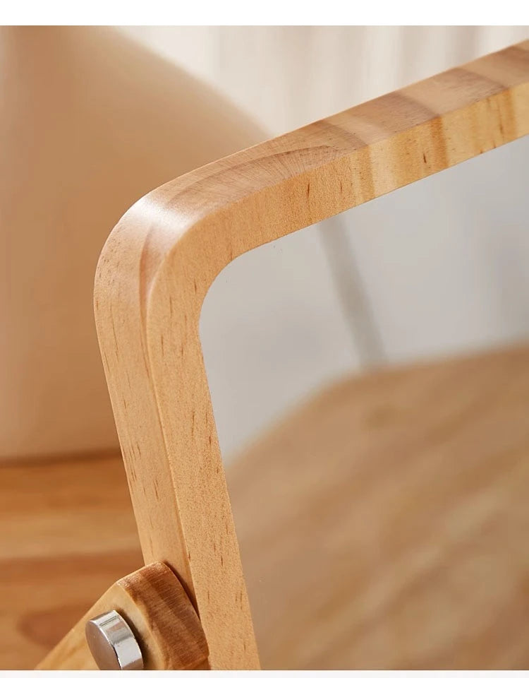 MIRROR WOOD FRAME LIGHT