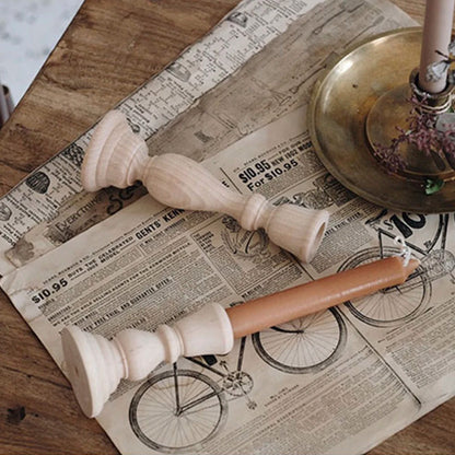 Wooden Candlesticks