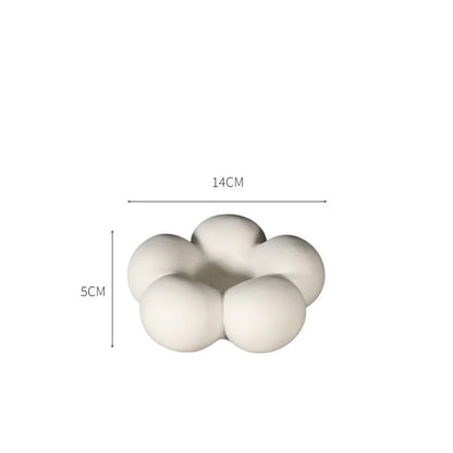 FLOWER CERAMIC CANDLE HOLDER