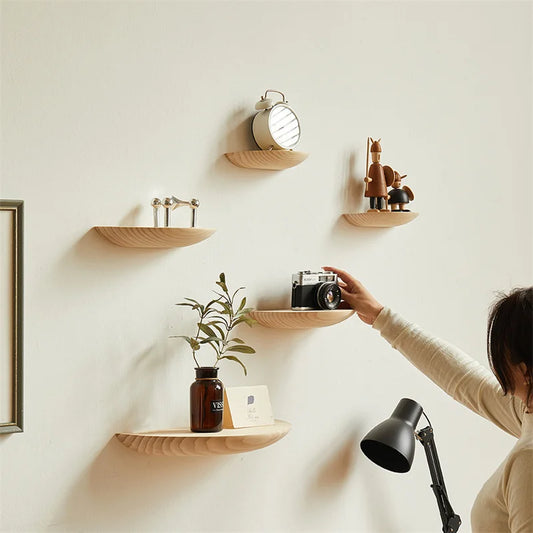 WALL SHELFS BRIGHT WOOD