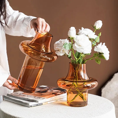 GLASS VASE SATURN