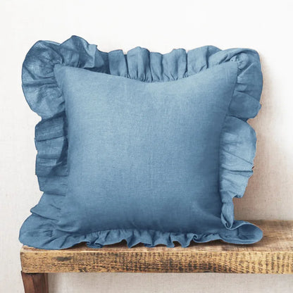 LINEN RUFFLE PILLOWS