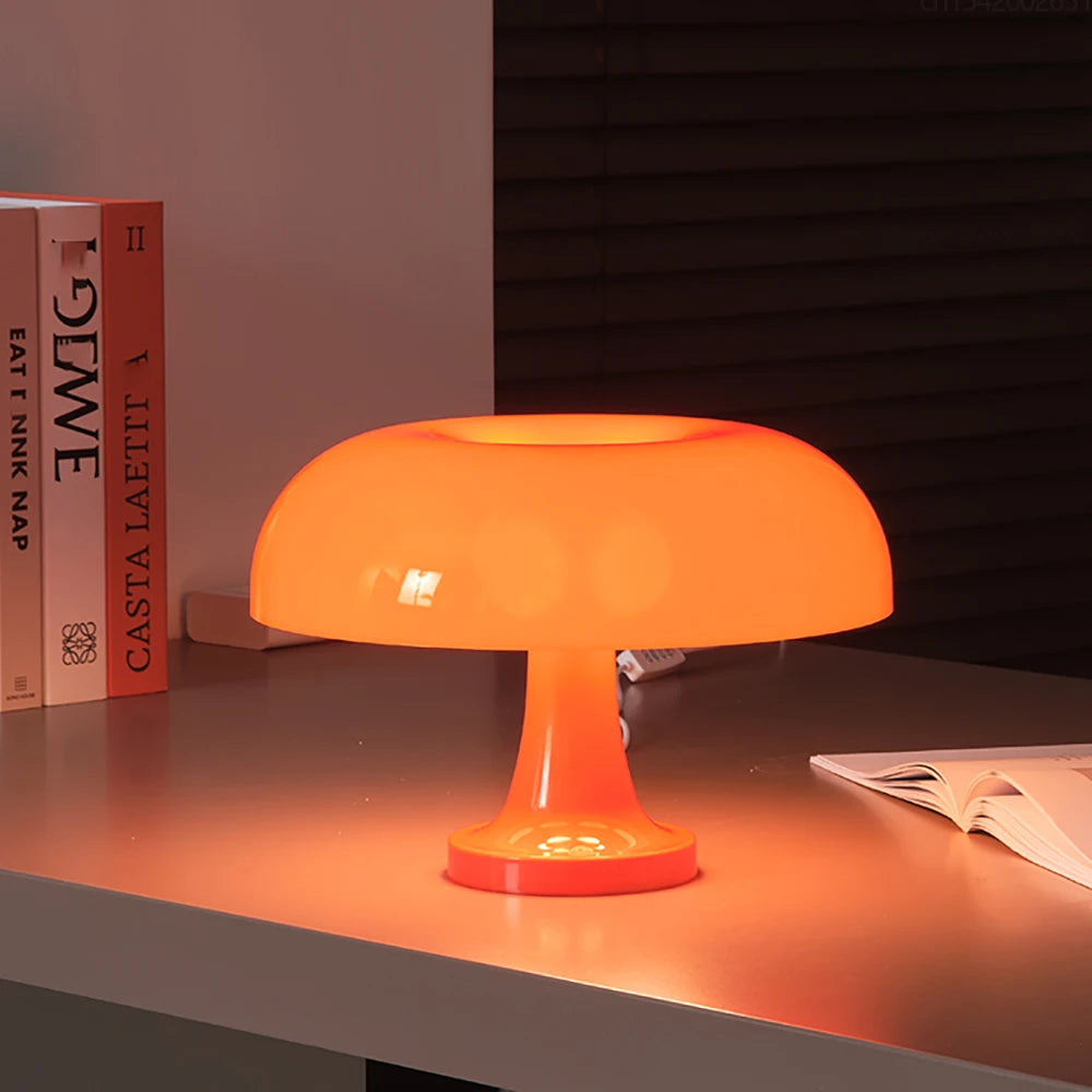 MUSHROOM LAMP ORANGE