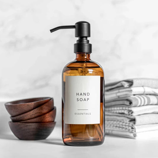 GLASS SOAP DISPENSER