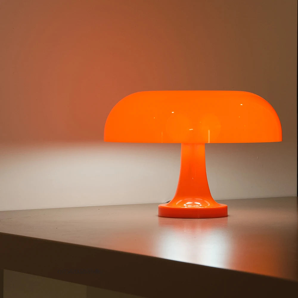 MUSHROOM LAMP ORANGE