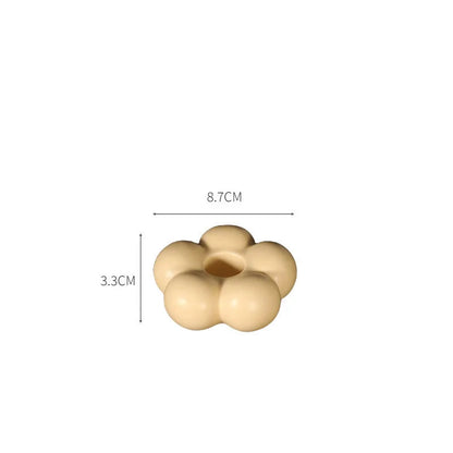 FLOWER CERAMIC CANDLE HOLDER