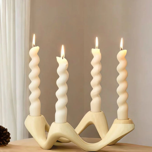 BEIGE CANDLEABRA